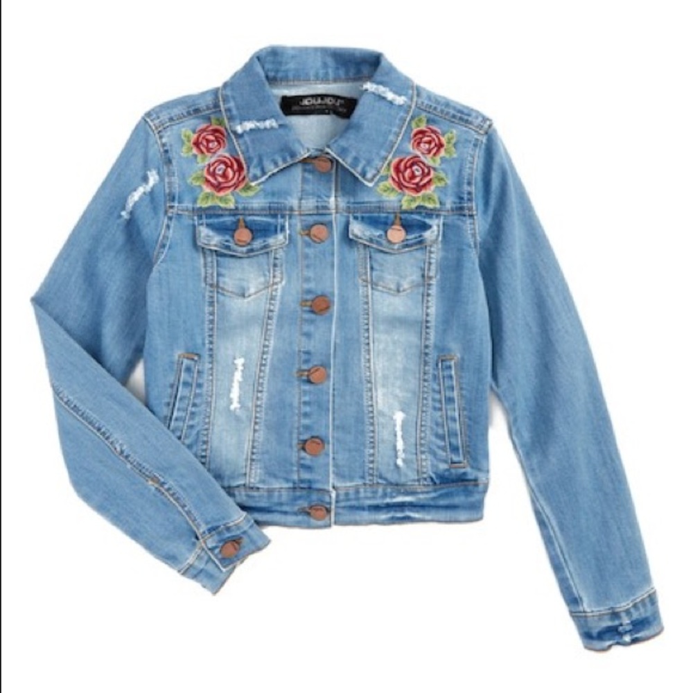 Embroidered denim jacket